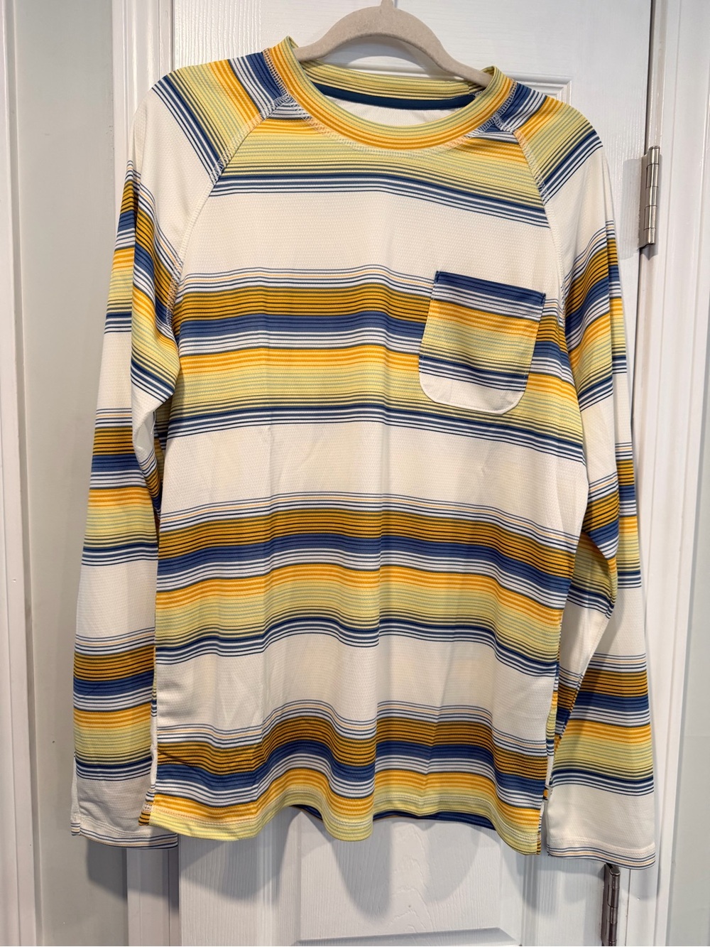 NWT Horizon by Bass Creek Outfitters Size L Striped UPF 50+ Long Sleeve Shirt